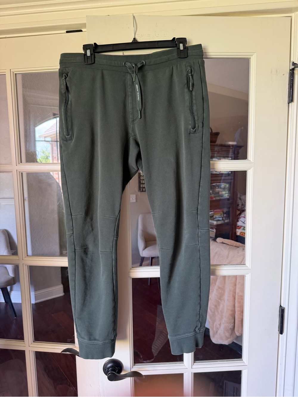 A|X Armani Exchange Olive Green Zip Pocket Jogger Pants Men’s S/M